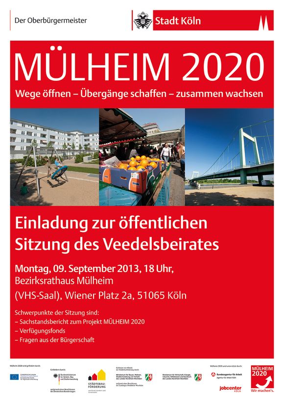 Veedelsbeiratsitzung - MÜLHEIM 2020 - Stadt Köln